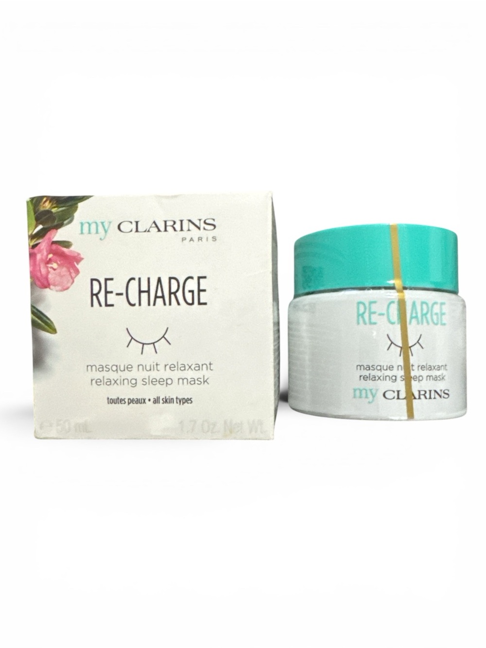 Clarins Re-Charge Relaxing Sleep Mask 50 NIB w/Safety Seal